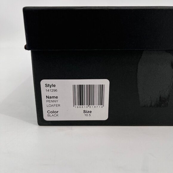 Bloomingdale’s Men’s Store Penny Loafer Black Size 10.5 Leather Slip On